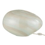 Paris Prix Lampe à Poser Ovale  Pearl  40cm Blanc