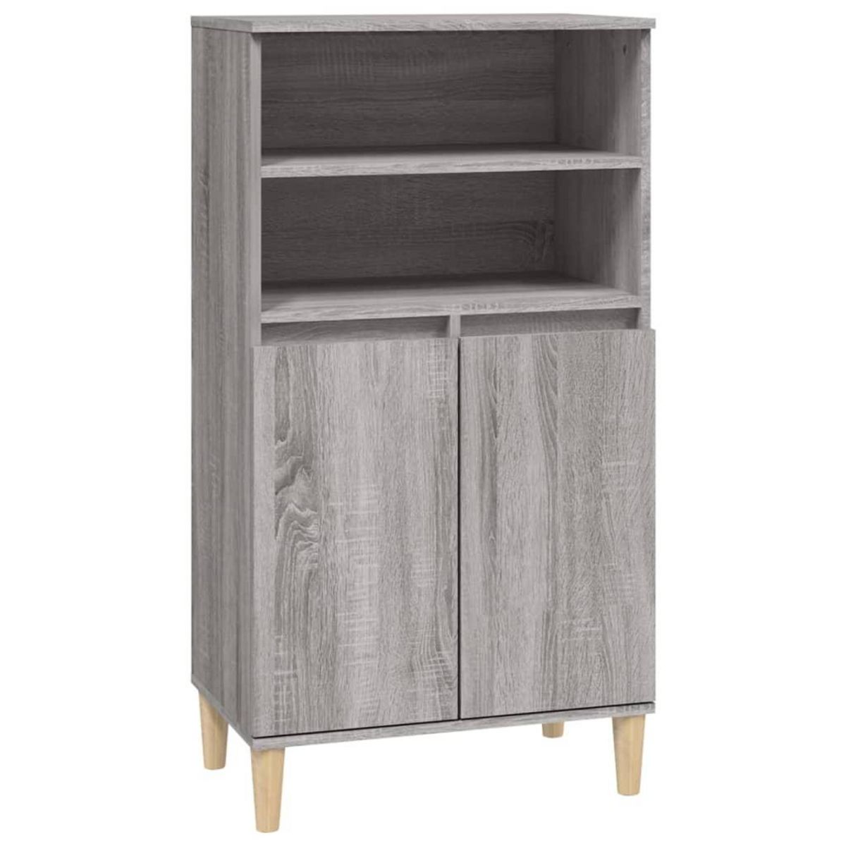 VIDAXL Buffet haut Sonoma gris 60x36x110 cm Bois d'ingenierie