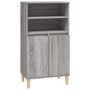 Voir la diapositive 2 : VIDAXL Buffet haut Sonoma gris 60x36x110 cm Bois d'ingenierie