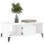 Voir la diapositive 4 : VIDAXL Table basse Blanc 90x50x36,5 cm Bois d'ingenierie