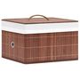 Voir la diapositive 2 : VIDAXL Boîtes de rangement en bambou 4 pcs Marron