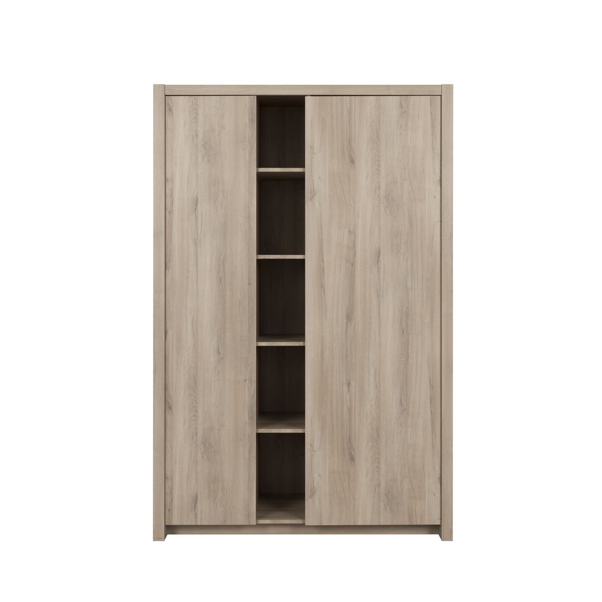 GAMI Armoire 5 niches 2 portes battantes L131cm JONATHAN