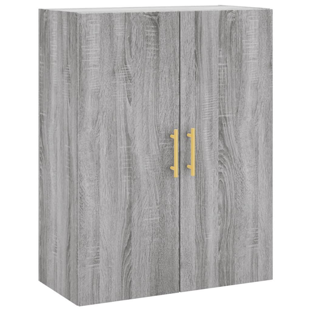 VIDAXL Buffet haut Sonoma gris 69,5x34x180 cm Bois d'ingenierie