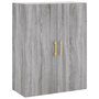 Voir la diapositive 5 : VIDAXL Buffet haut Sonoma gris 69,5x34x180 cm Bois d'ingenierie