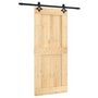 Voir la diapositive 2 : VIDAXL Porte coulissante et kit de quincaillerie 90x210 cm pin massif