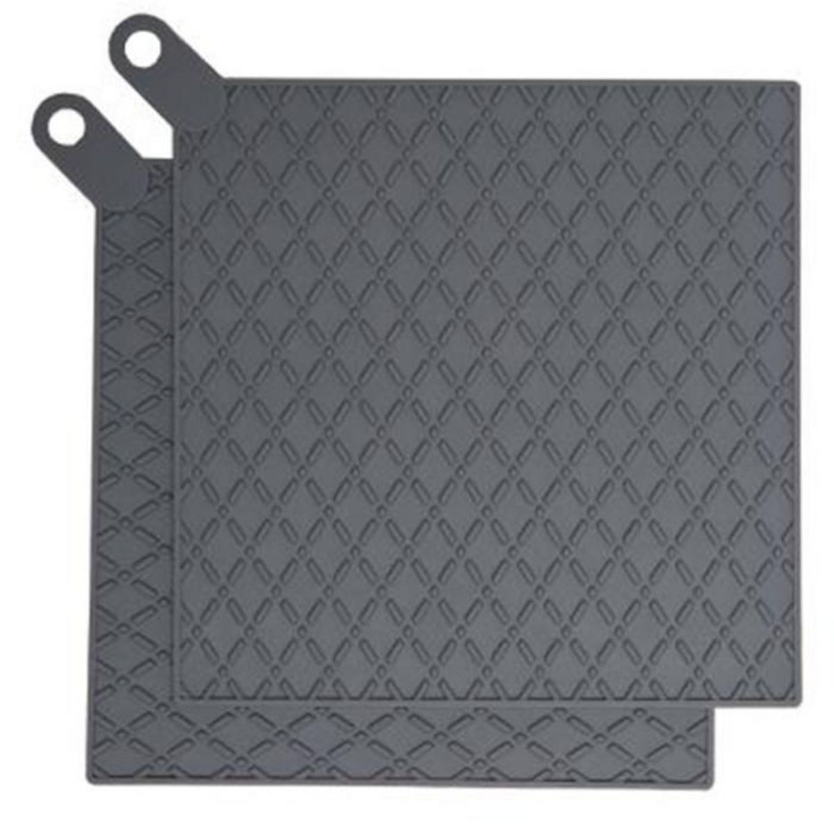 FIVE Lot de 2 Maniques de Cuisine  Silicone  16cm Gris