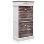 Voir la diapositive 6 : VIDAXL Armoire a chaussures Marron 50 x 28 x 98 cm Bois de Paulownia