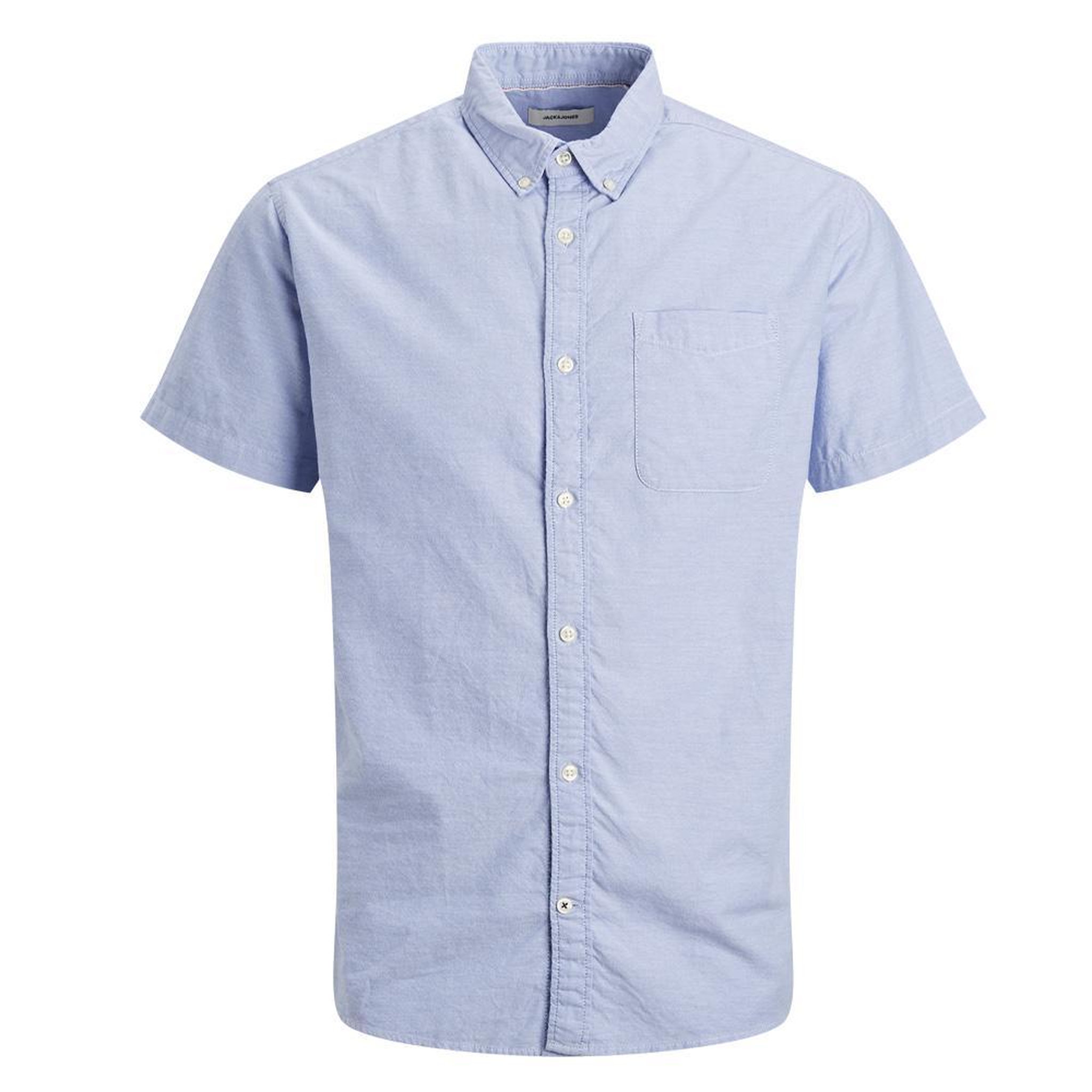 Jack & Jones Chemisette Bleu Clair Homme Jack & Jones Hoxford Shirt. Coloris disponibles : Bleu