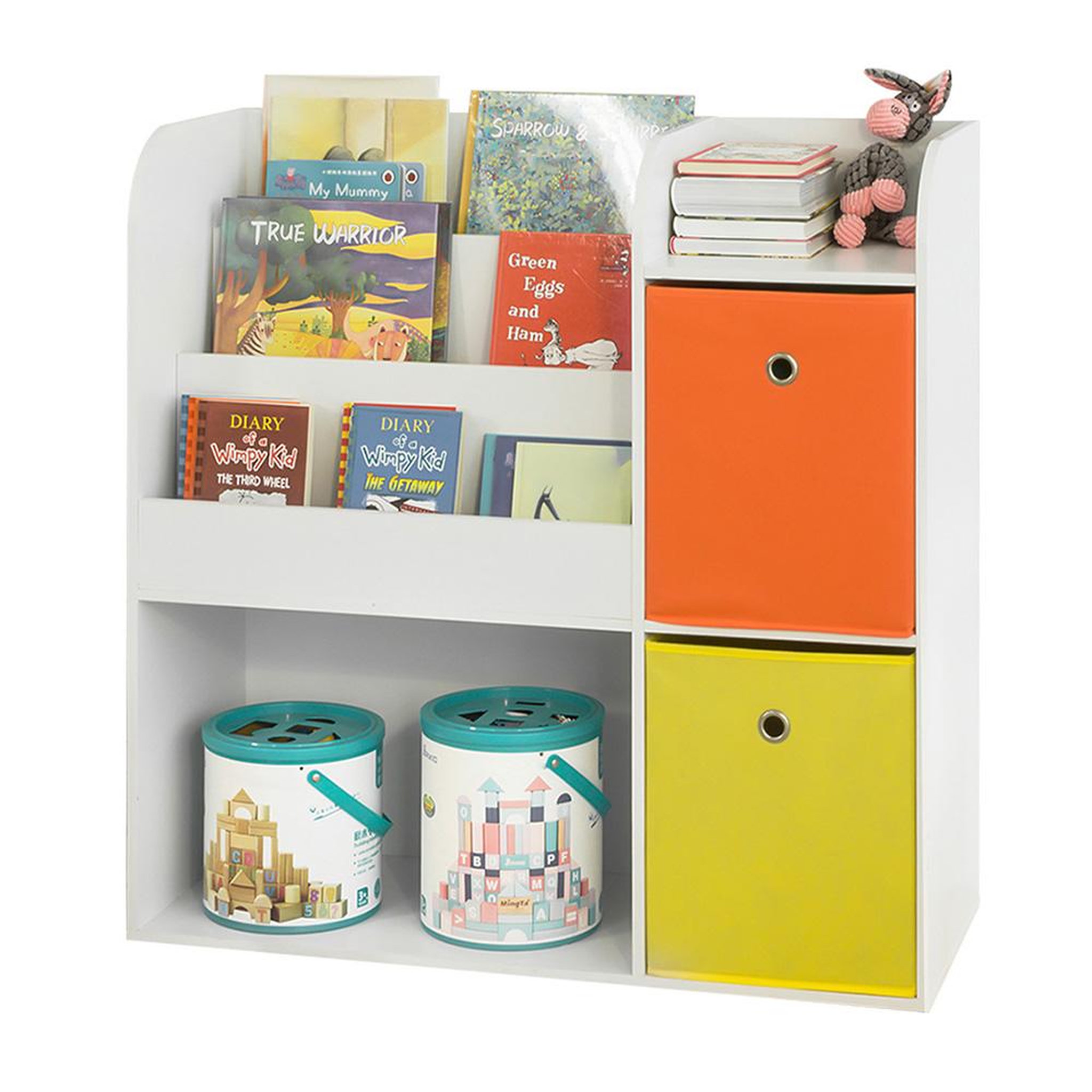 Voir la diapositive 5 : SOBUY SoBuy - Bibliothèque Enfant à 2 étagères - Moderne - KMB37