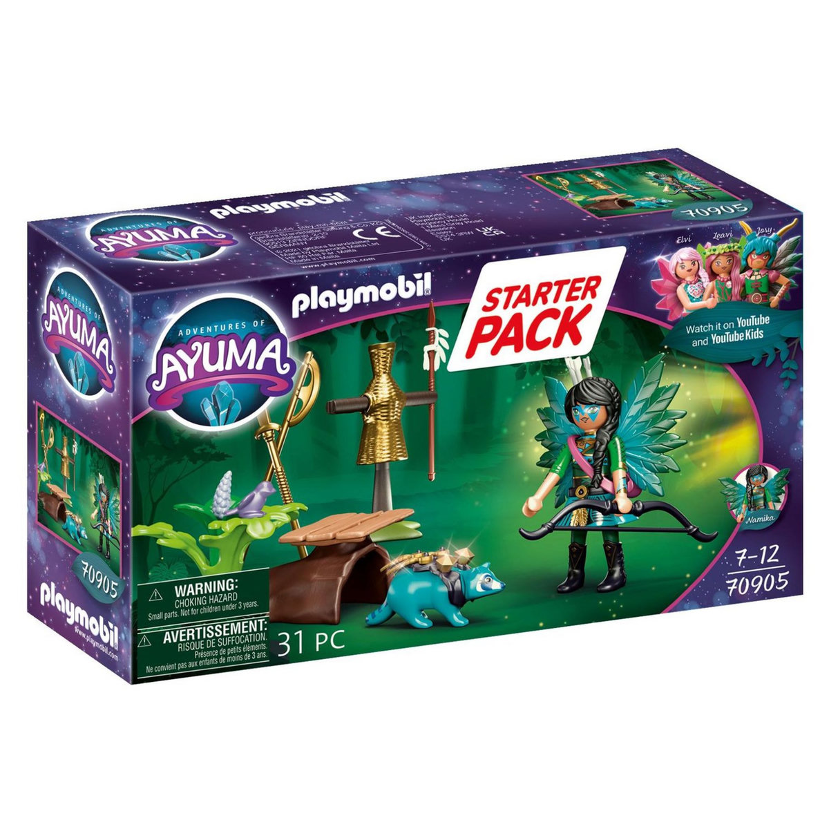 PLAYMOBIL 70905 - Adventure of Ayuma - Starter Pack Knight Fairy raton laveur 