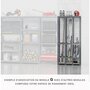 CENTRALE BRICO Extension étagère de rangement verticale 3 box MODULÖ STORAGE - MODULE G