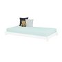 Voir la diapositive 2 : BENLEMI Lit simple en bois TEENY Blanc 80x160cm