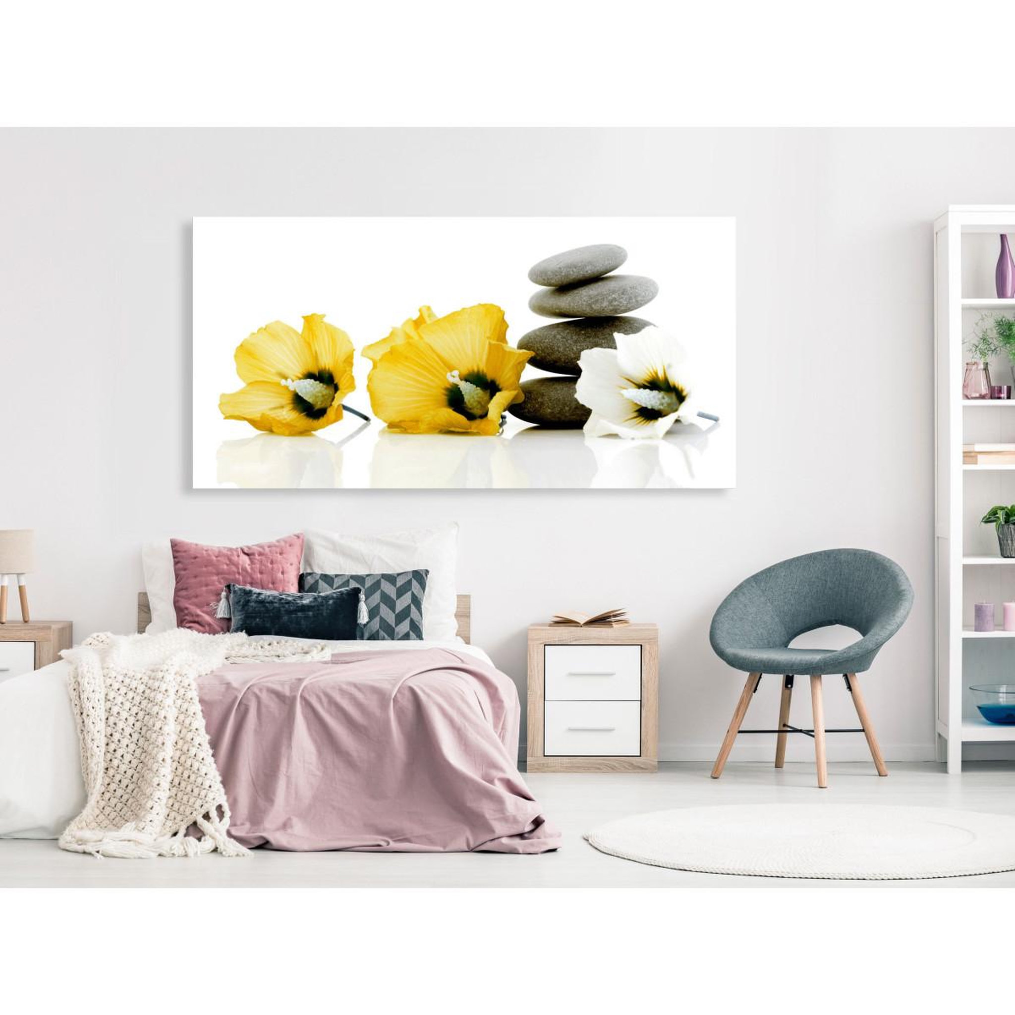 Voir la diapositive 2 : Paris Prix Tableau imprimé  calm mallow yellow