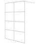 Voir la diapositive 2 : VIDAXL Paroi de douche Blanc 140x195 cm Verre ESG transparent