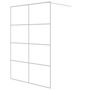 Voir la diapositive 2 : VIDAXL Paroi de douche Blanc 140x195 cm Verre ESG transparent