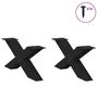 Voir la diapositive 3 : VIDAXL Pieds de table basse forme de X 2 pcs noir 70x(30-31) cm acier