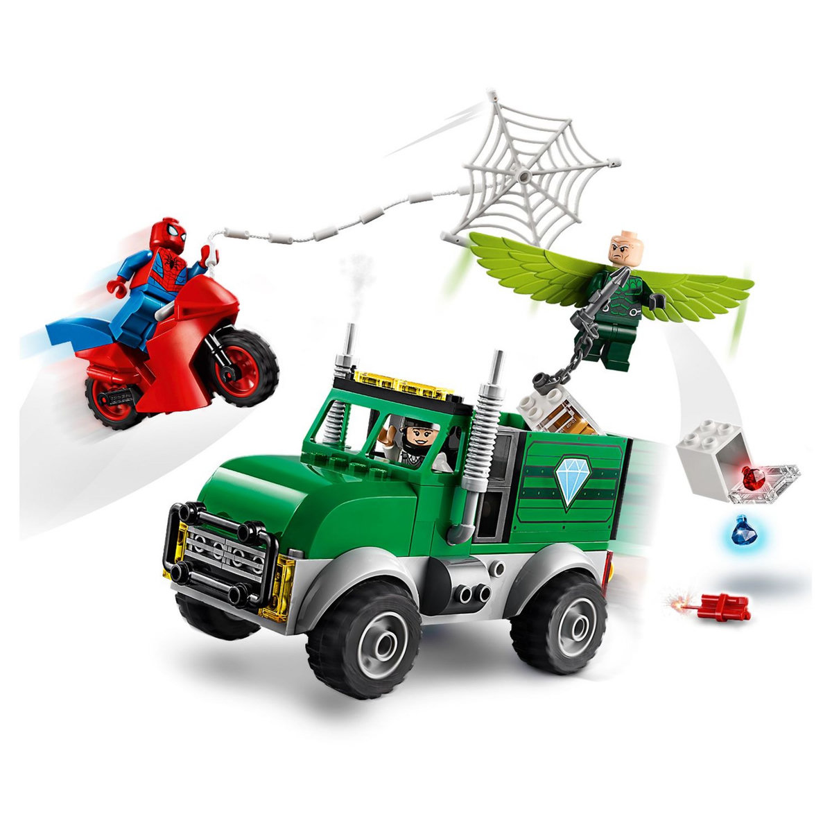 LEGO Super Héros Marvel 76147- Spiderman L'Attaque du Vautour