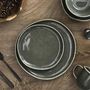 Voir la diapositive 3 : Paris Prix Lot de 6 Assiettes Plates  Black Forest  27cm Vert