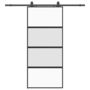 Voir la diapositive 2 : VIDAXL Porte coulissante avec kit de quincaillerie noir 90x205 cm