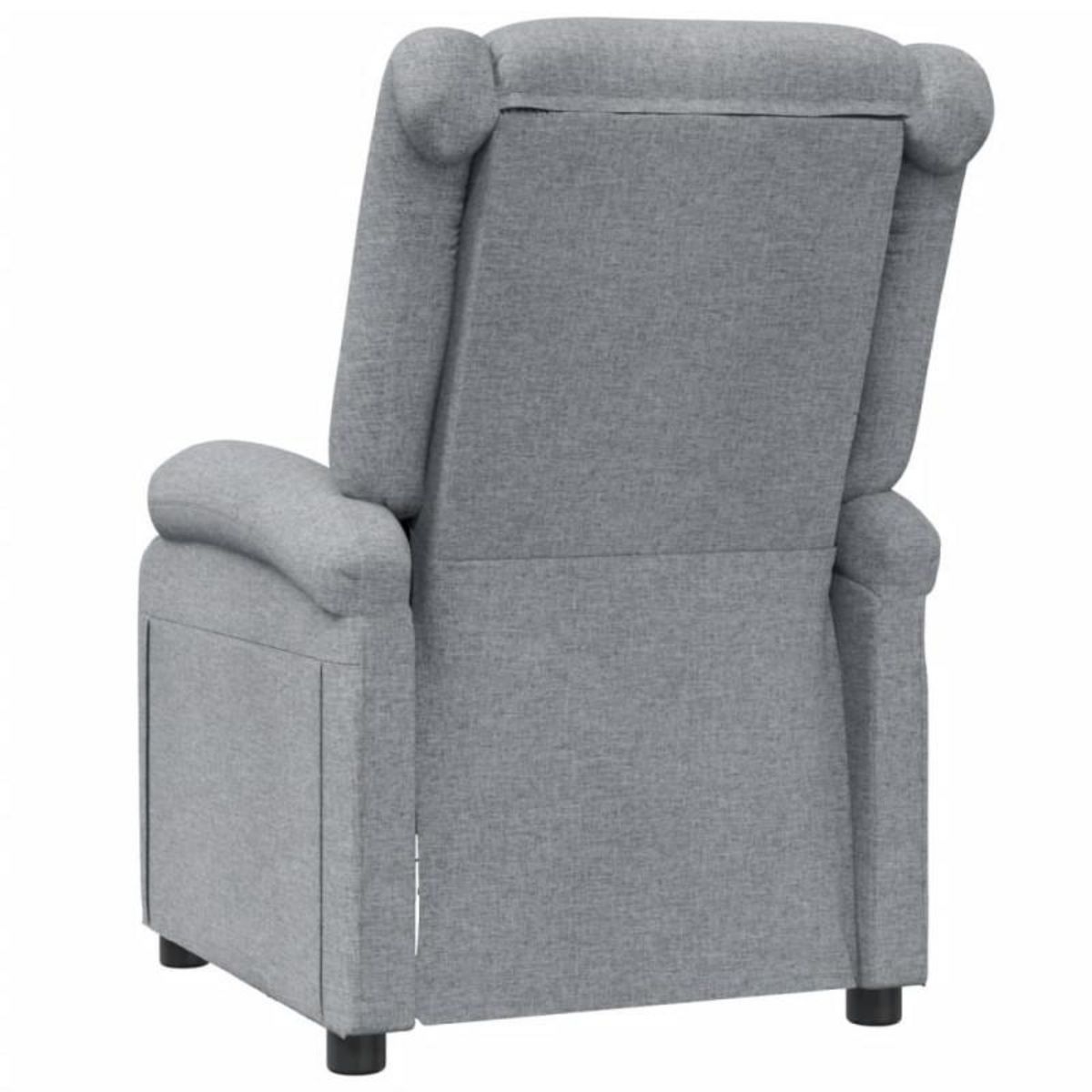 VIDAXL Fauteuil inclinable Gris clair Tissu