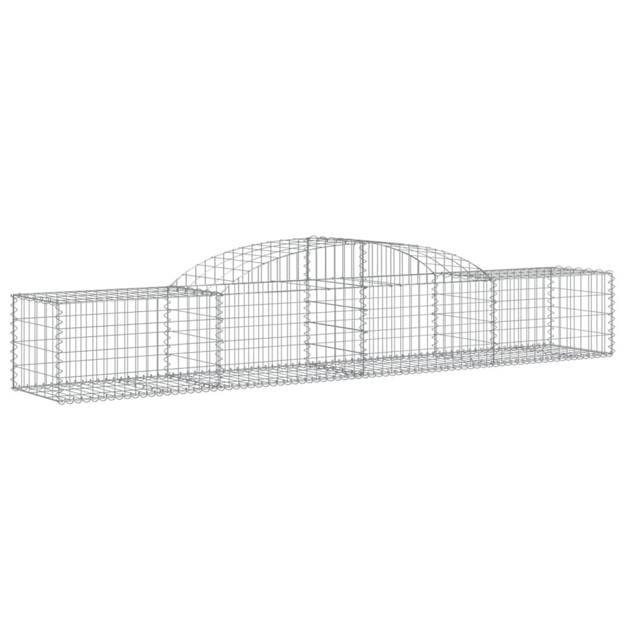 Voir la diapositive 3 : VIDAXL Paniers a gabions arques 17 pcs 300x50x40/60 cm fer galvanise