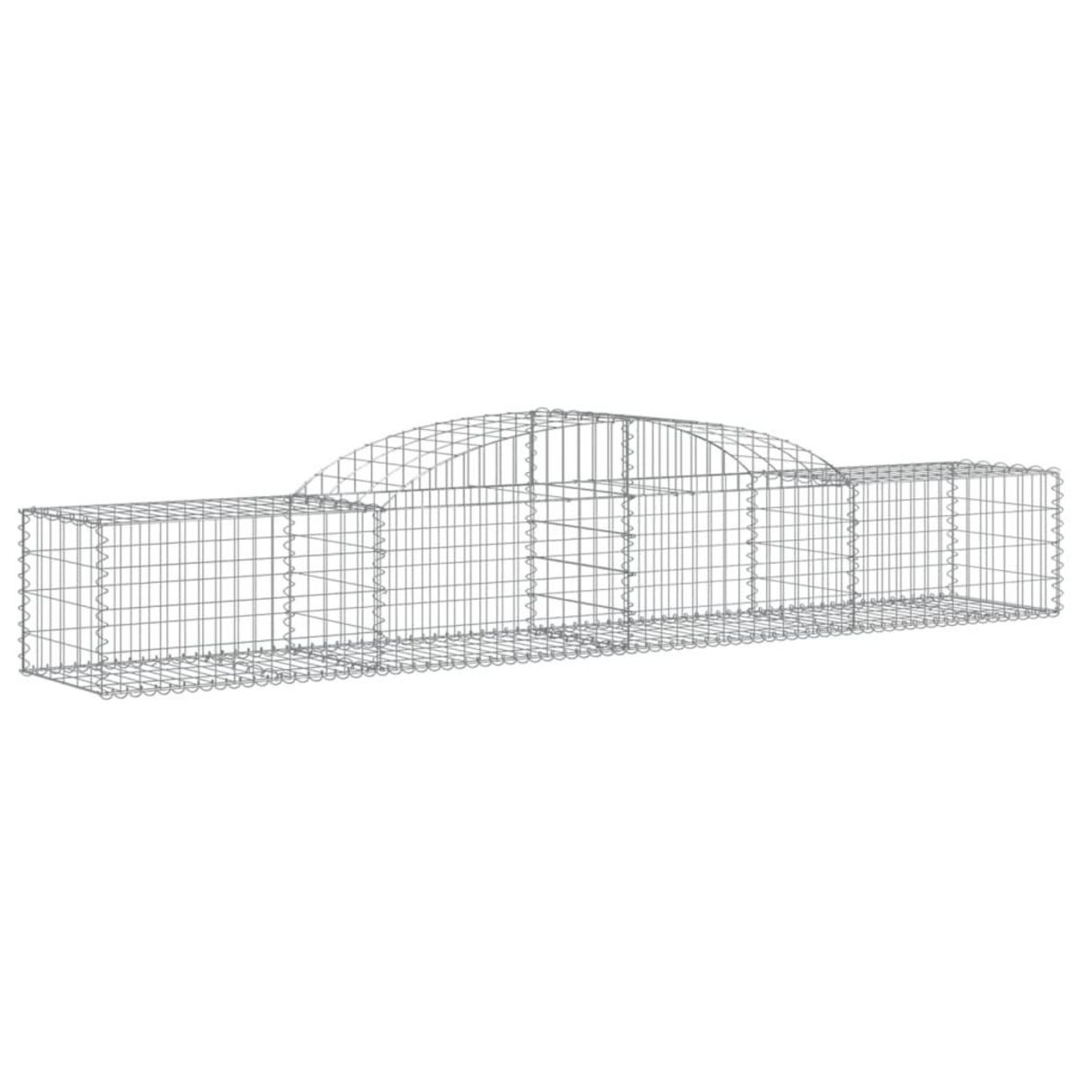 VIDAXL Paniers a gabions arques 17 pcs 300x50x40/60 cm fer galvanise