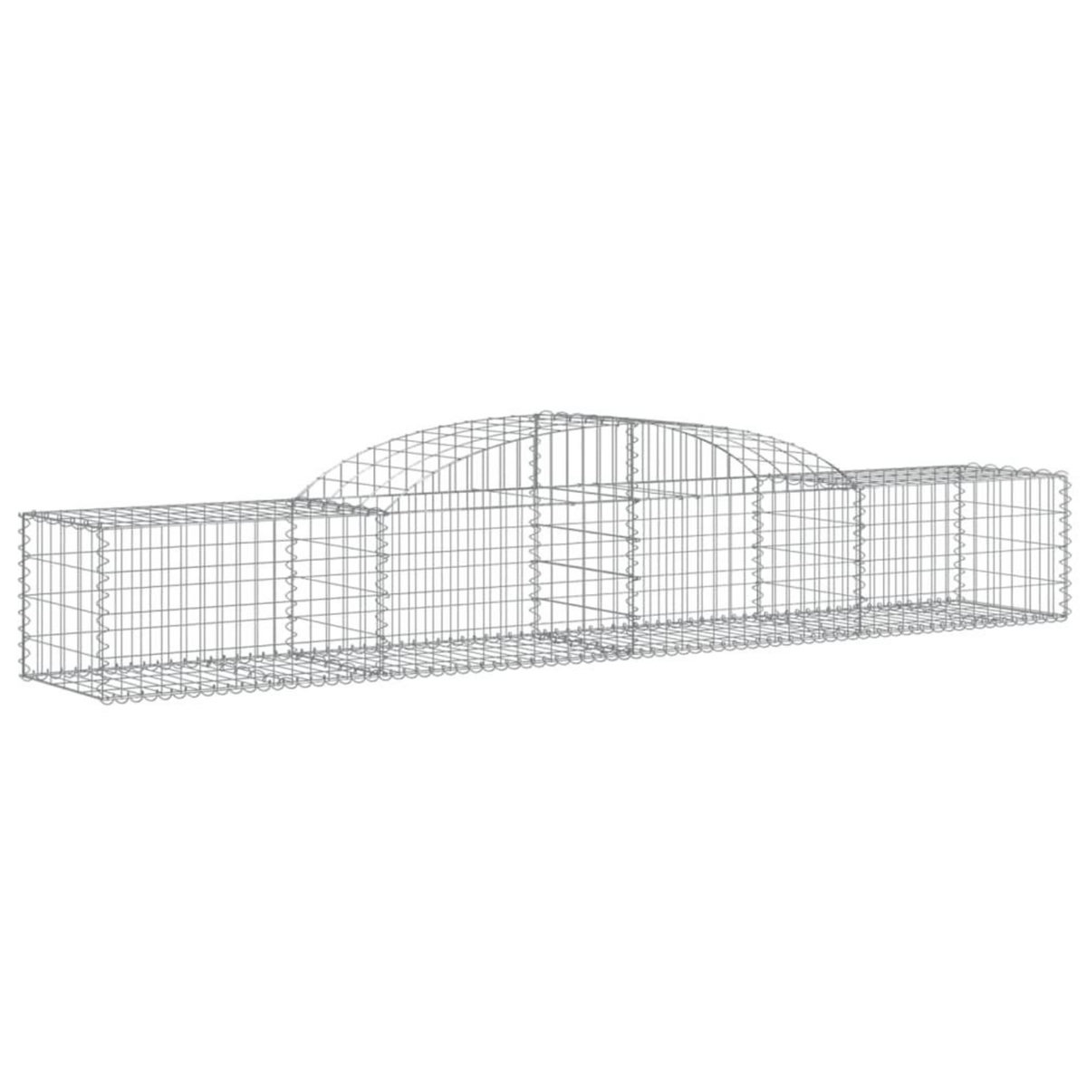 VIDAXL Paniers a gabions arques 17 pcs 300x50x40/60 cm fer galvanise