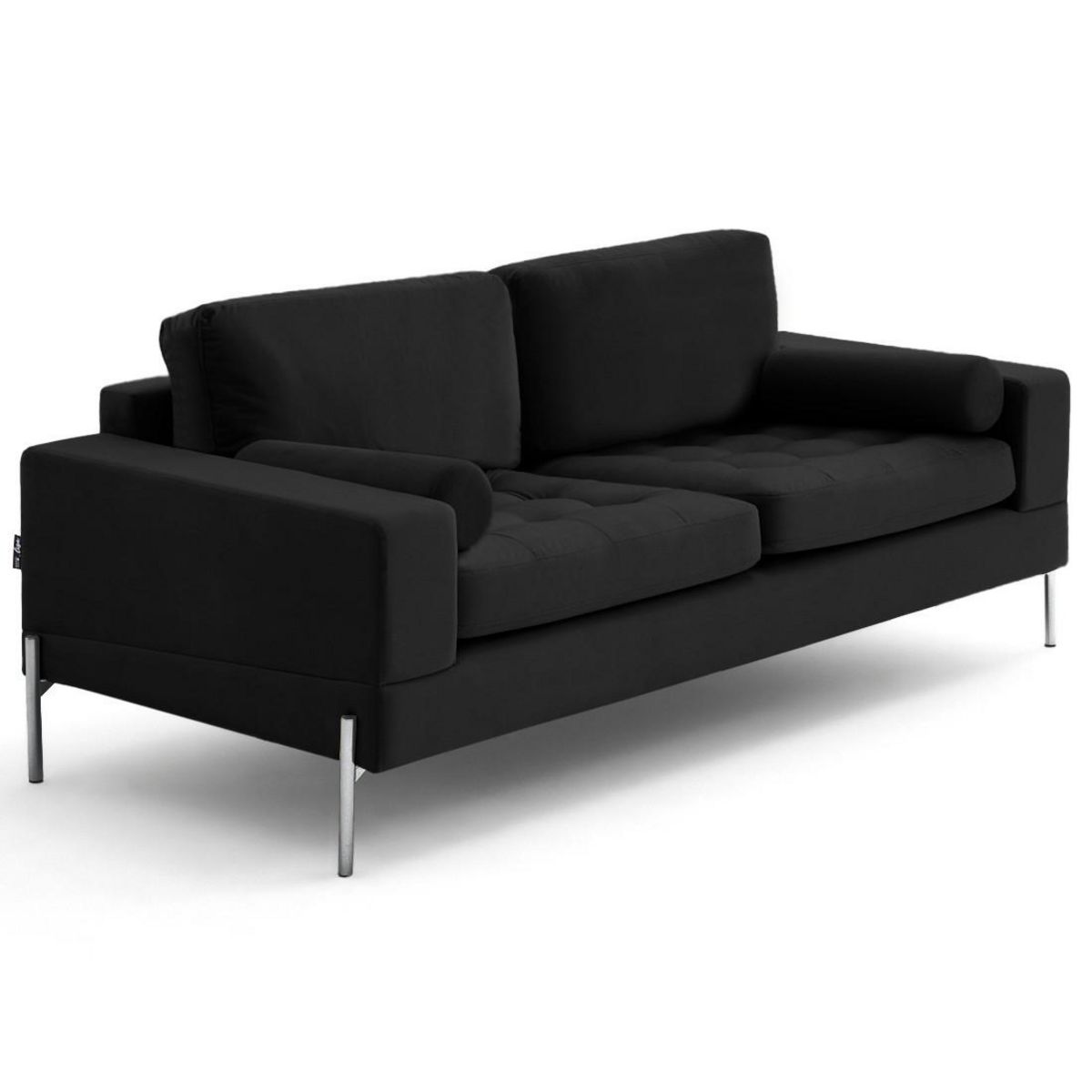 LISA DESIGN Isaure - canapé droit 3 places en velours