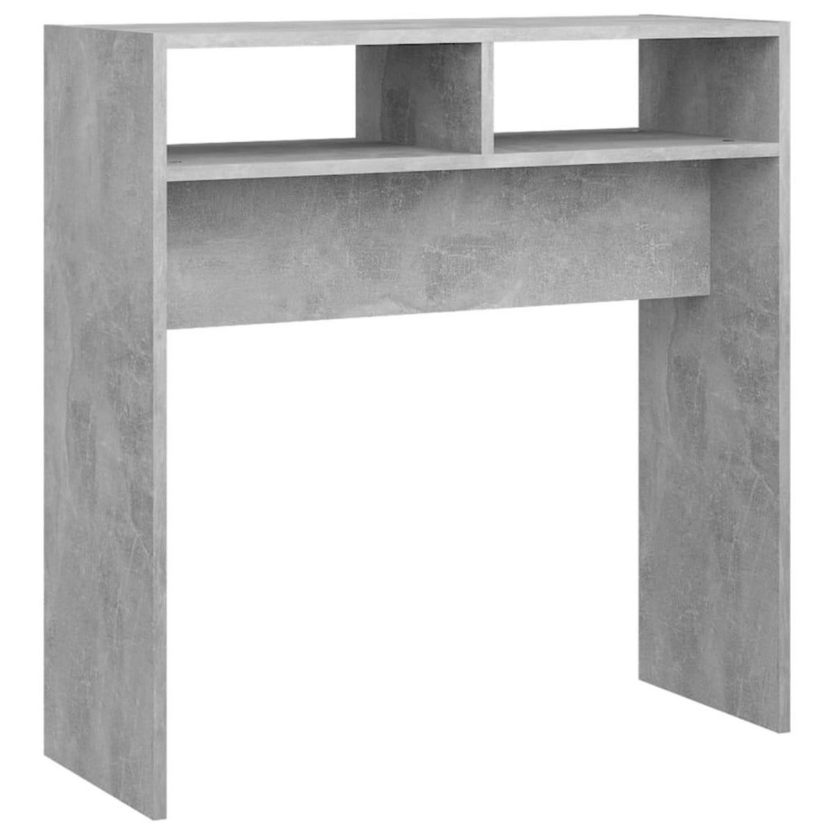 VIDAXL Table console gris beton 78x30x80 cm bois d'ingenierie