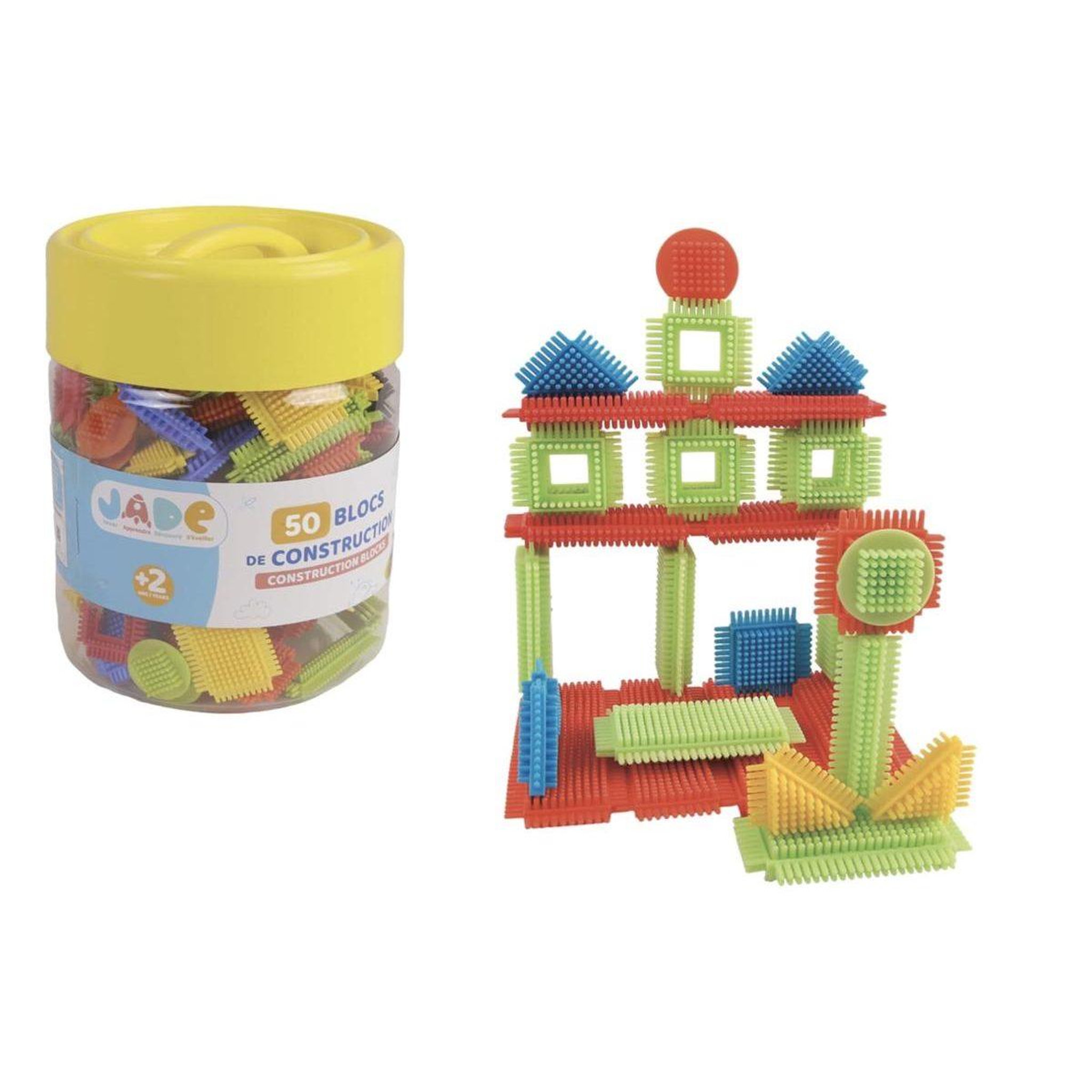 J.A.D.E Blocs de construction a picots - 50 pieces
