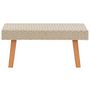 Voir la diapositive 2 : VIDAXL Table basse de jardin Resine tressee Beige