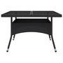Voir la diapositive 4 : VIDAXL Ensemble a Manger de jardin 9 pcs Resine tressee et verre Noir