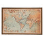 Voir la diapositive 1 : Paris Prix Tableau Carte du Monde  LED  116x175cm Marron