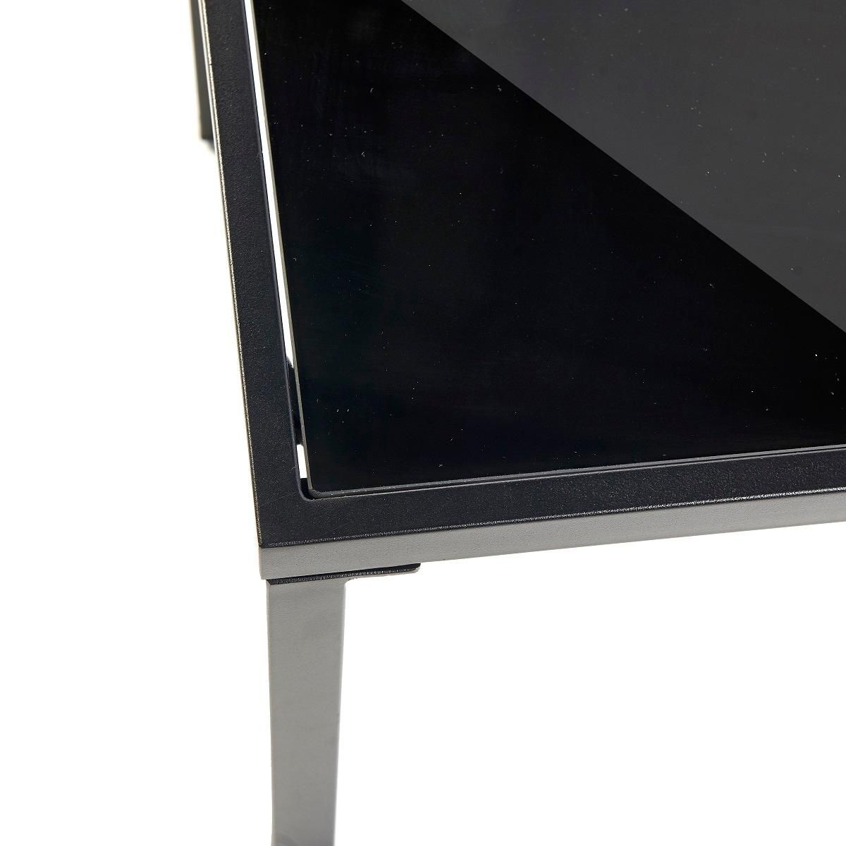 GARDENSTAR Salon bas de jardin - 4 places - Acier - Noir