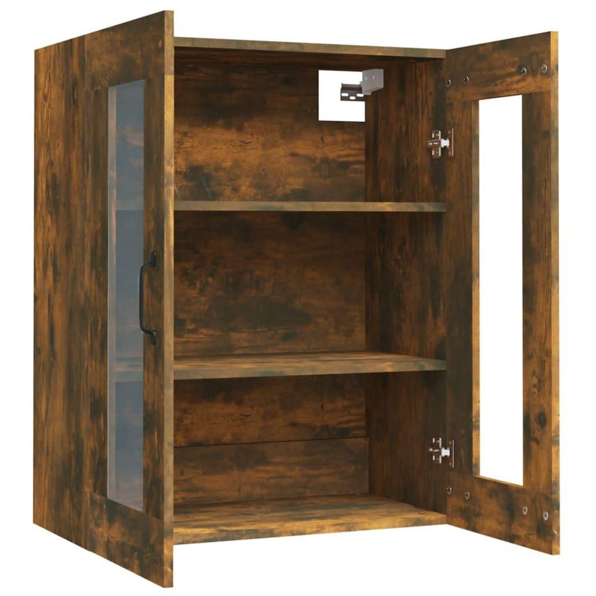 VIDAXL Armoire murale suspendue Chene fume 69,5x34x90 cm