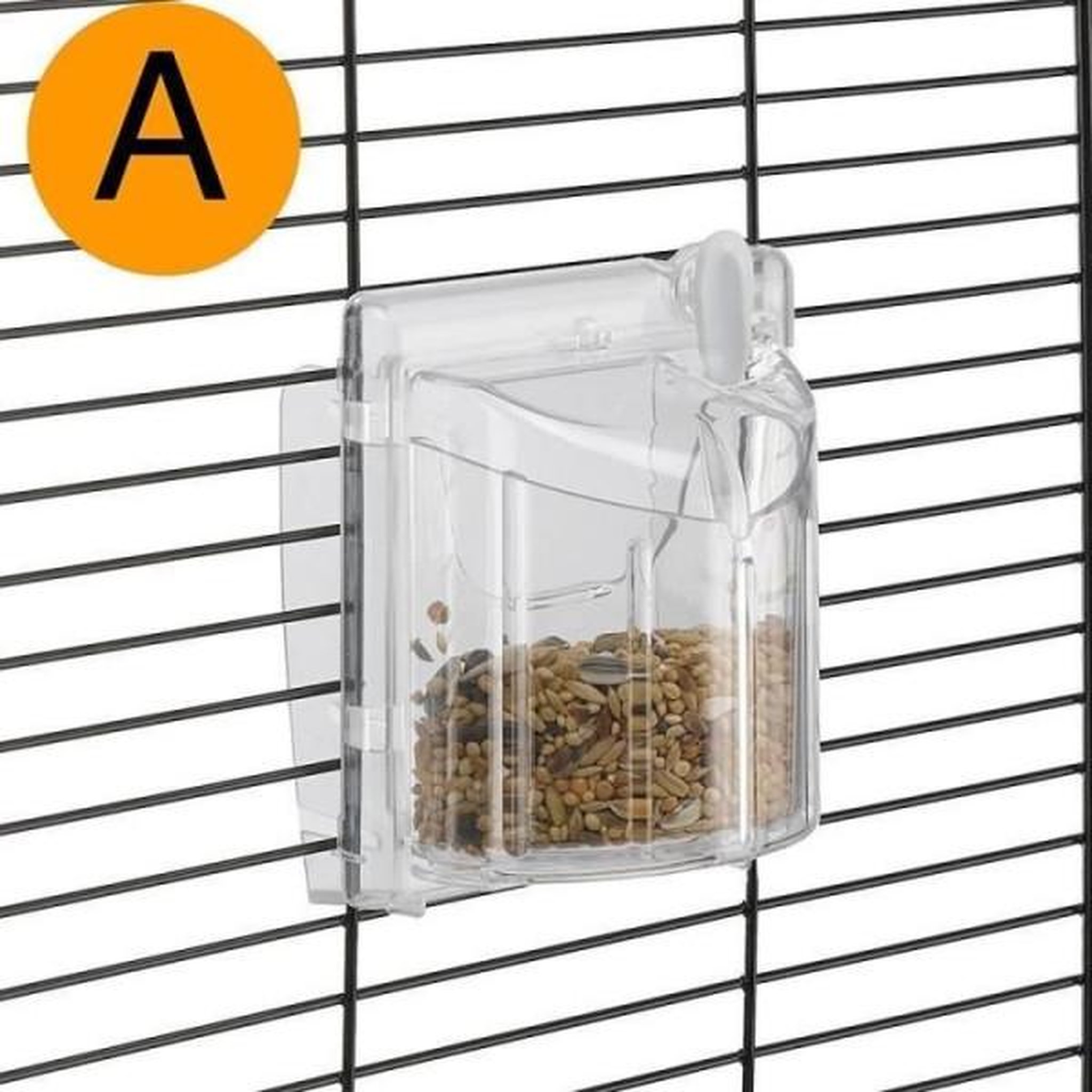 Voir la diapositive 2 : Ferplast Cage canaris - FERPLAST - PIANO 4 - 59 x 33 x 55 cm - Blanc
