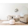 Voir la diapositive 4 : LISA DESIGN Helda - pouf - en tissu bouclette