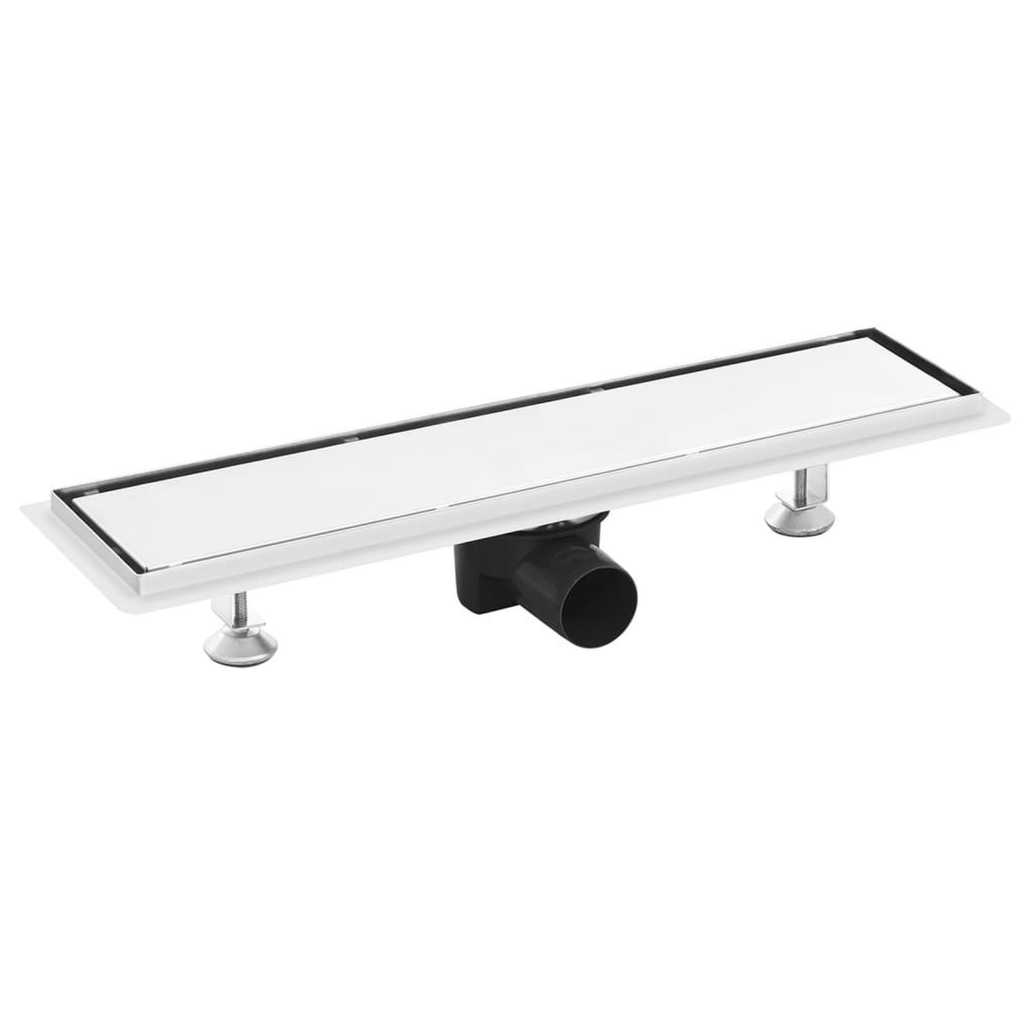 Voir la diapositive 2 : VIDAXL Drain de douche avec couvercle 2 en 1 53x14 cm Acier inoxydable