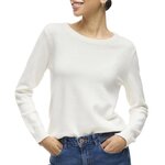 Vila Pull  Femme Vila Viril. Coloris disponibles : Blanc