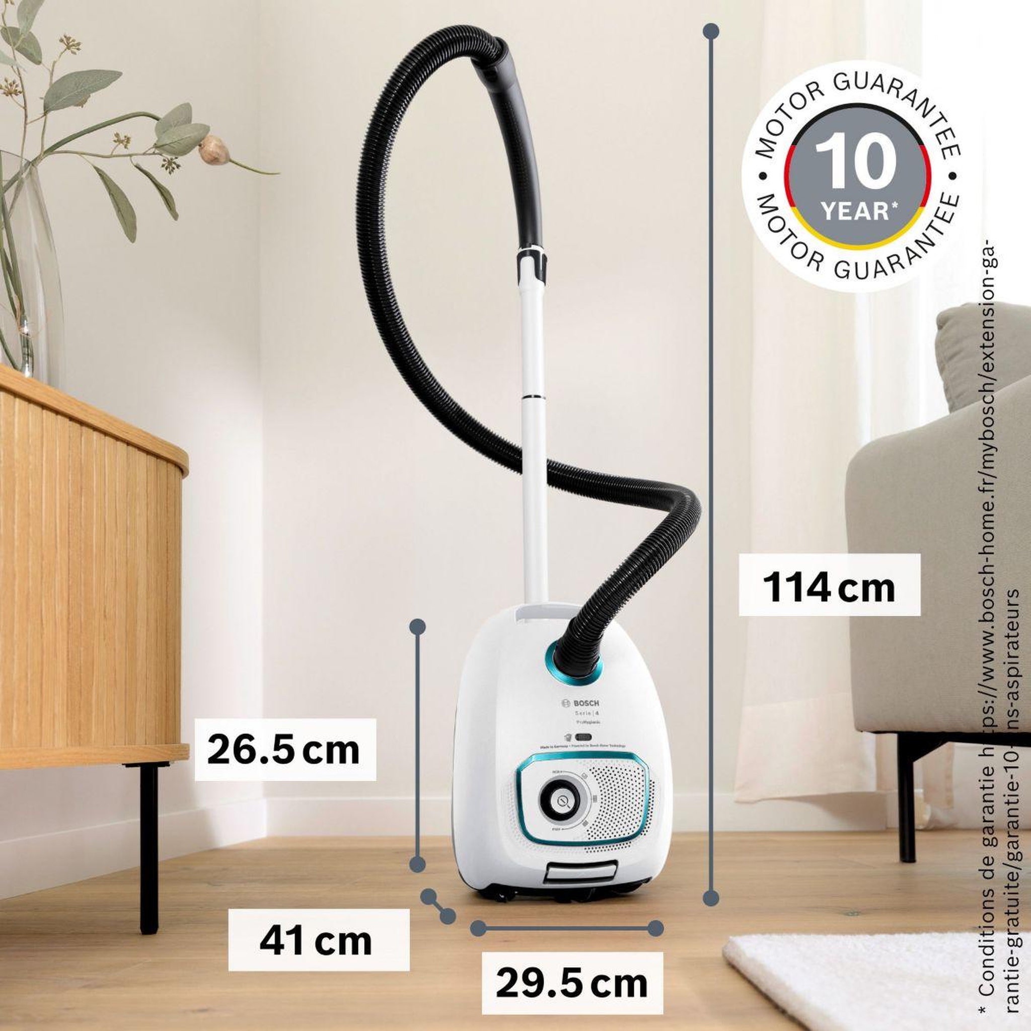 Voir la diapositive 4 : BOSCH Aspirateur avec sac bgl41hyg3h