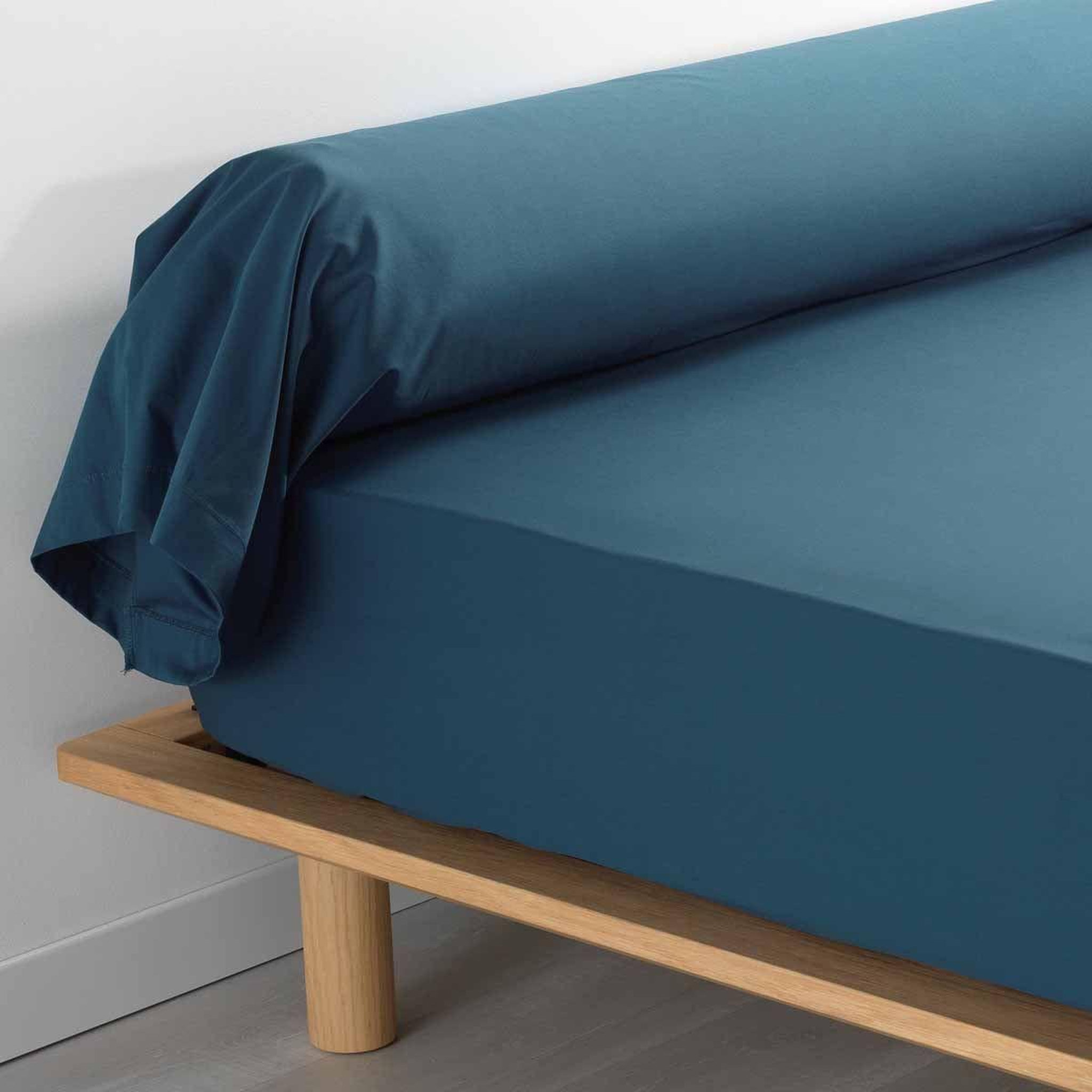 Douceur d'Intérieur Taie de Traversin  Percaline  85x185cm Bleu