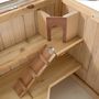 Voir la diapositive 5 : tectake Cage pour rongeurs en bois marron
