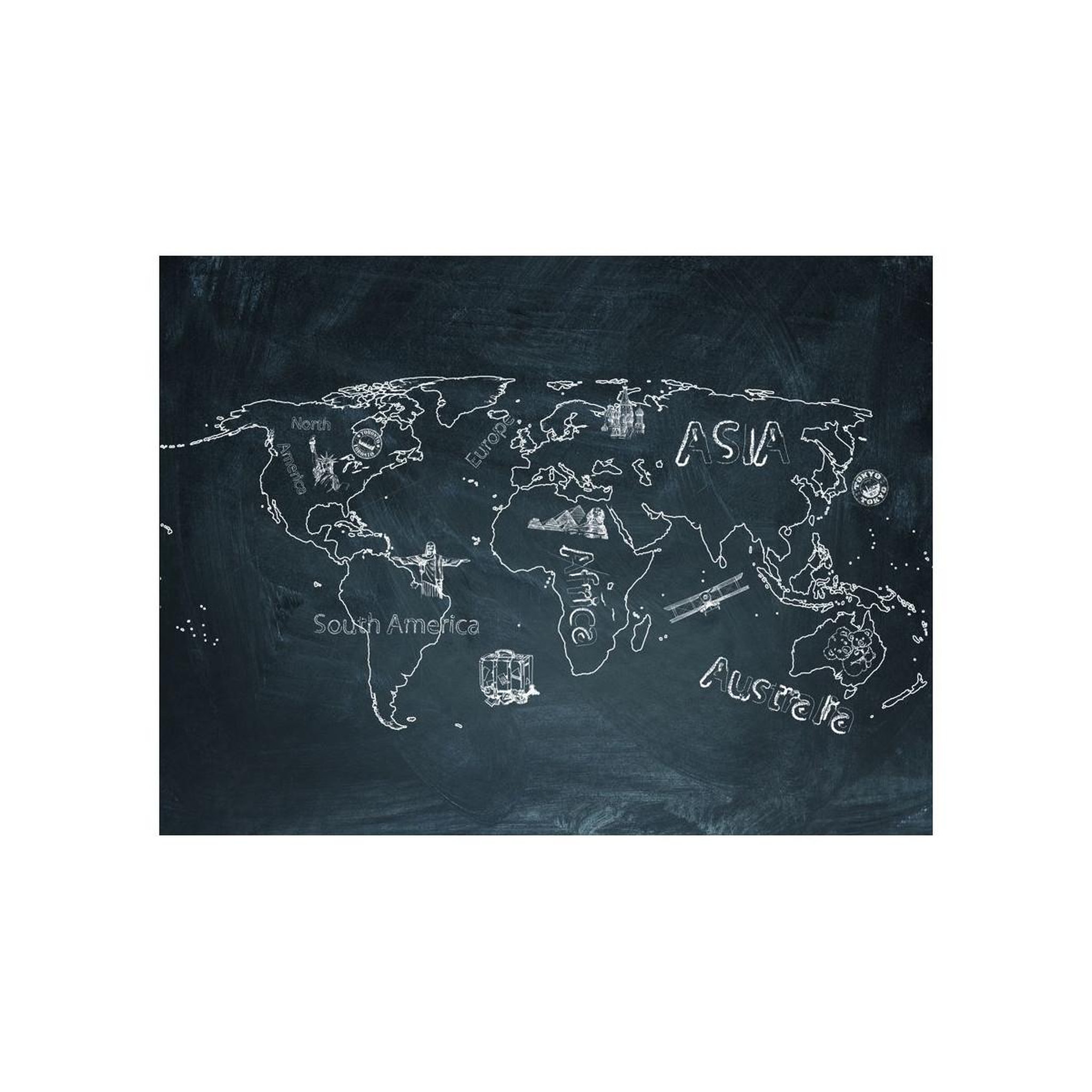 Voir la diapositive 2 : Paris Prix Papier peint  small travel. Large travel en anglais