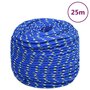 Voir la diapositive 1 : VIDAXL Corde de bateau Bleu 10 mm 25 m Polypropylene