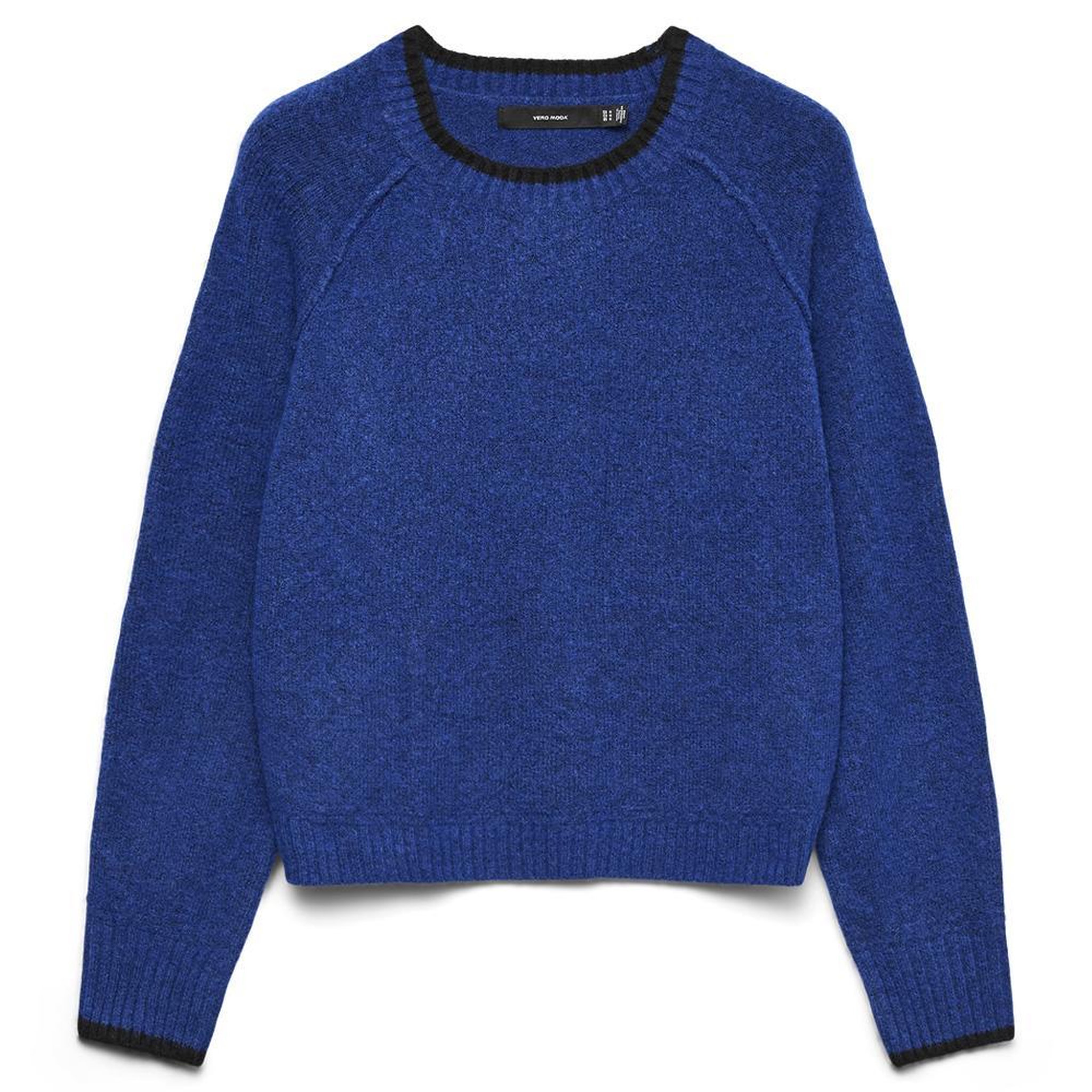 Vero Moda Pull Bleu Femme Vero Moda Maquarius  Raglan. Coloris disponibles : Bleu