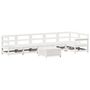 Voir la diapositive 2 : VIDAXL Salon de jardin 7 pcs blanc bois de pin massif