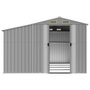 Voir la diapositive 5 : VIDAXL Abri de jardin gris 277x365,5x179 cm acier galvanise