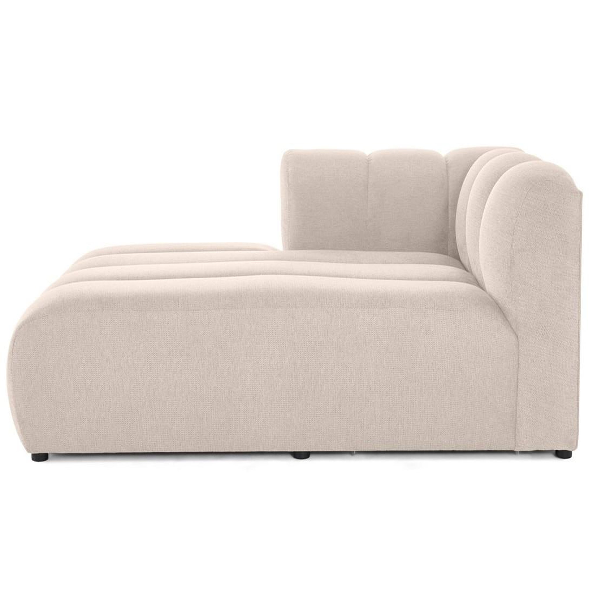 Voir la diapositive 4 : LISA DESIGN Debbie - module d'assise méridienne gauche en tissu texturé