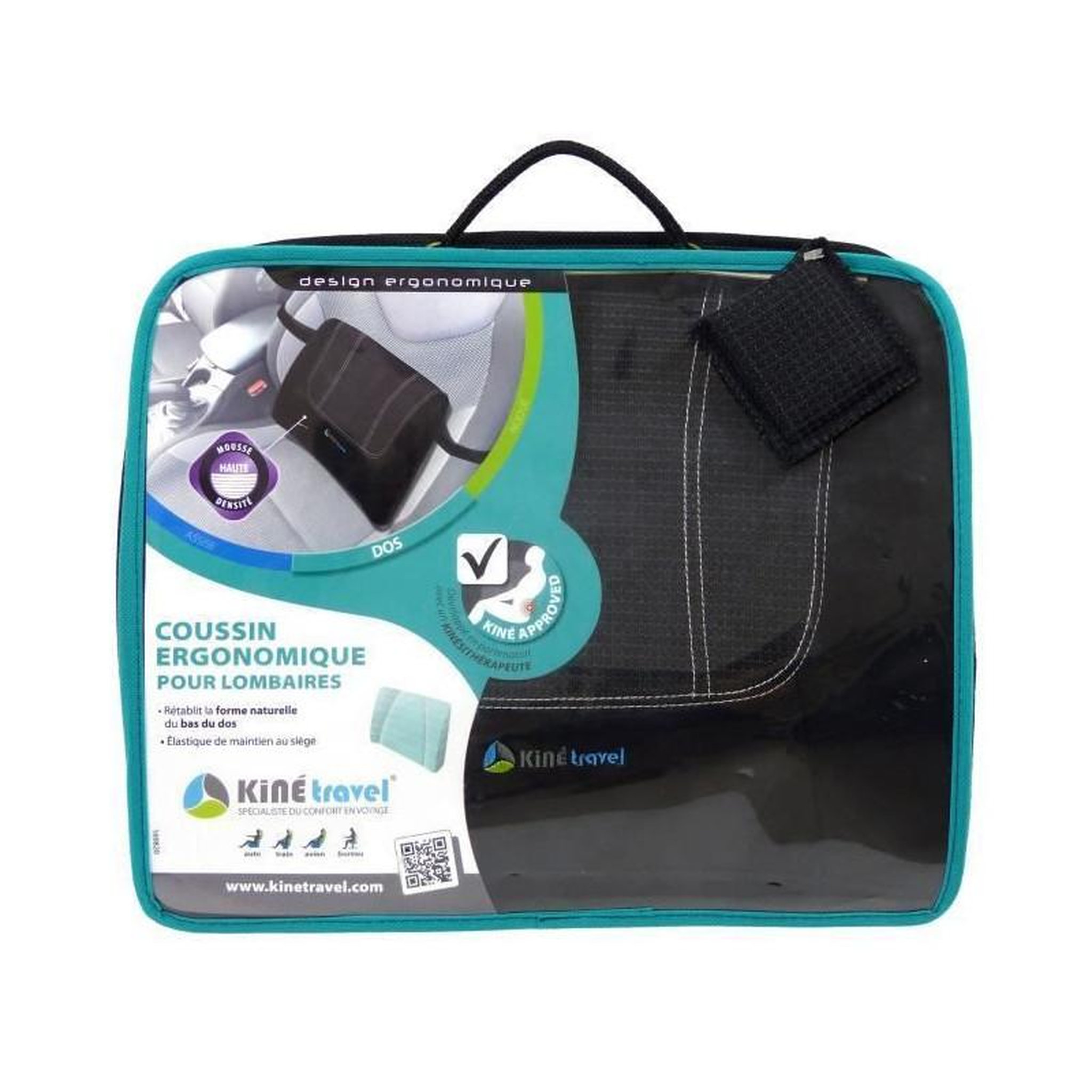 Voir la diapositive 4 : KINE TRAVEL KINE TRAVEL Coussin Lombaire Ergonomique