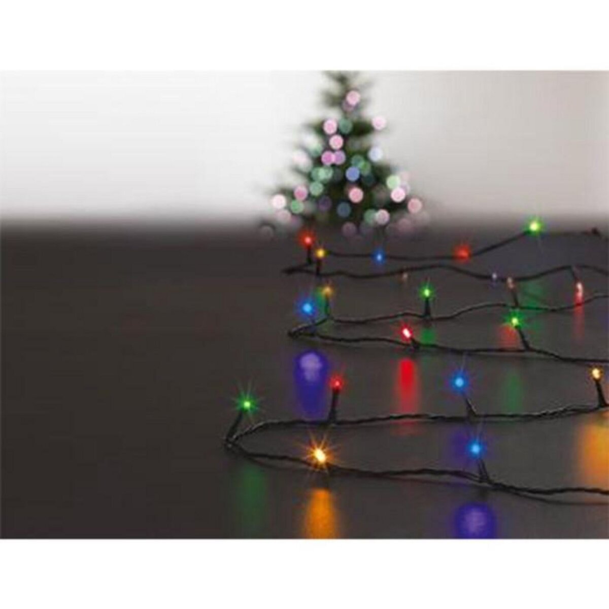 FEERIC LIGHT & CHRISTMAS Guirlande Lumineuse Extérieur  Solaire  10m Multicolore